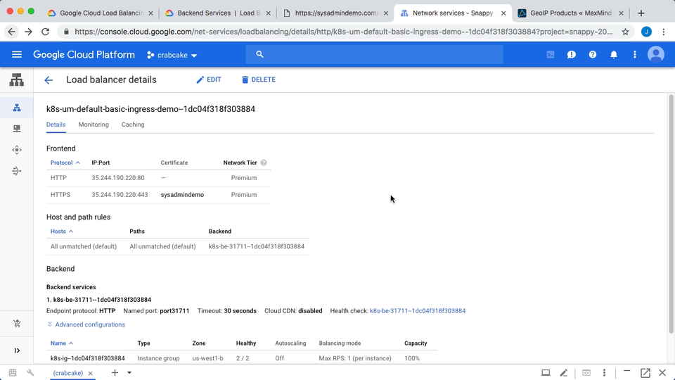 IP Geolocation using Google Cloud Load Balancers